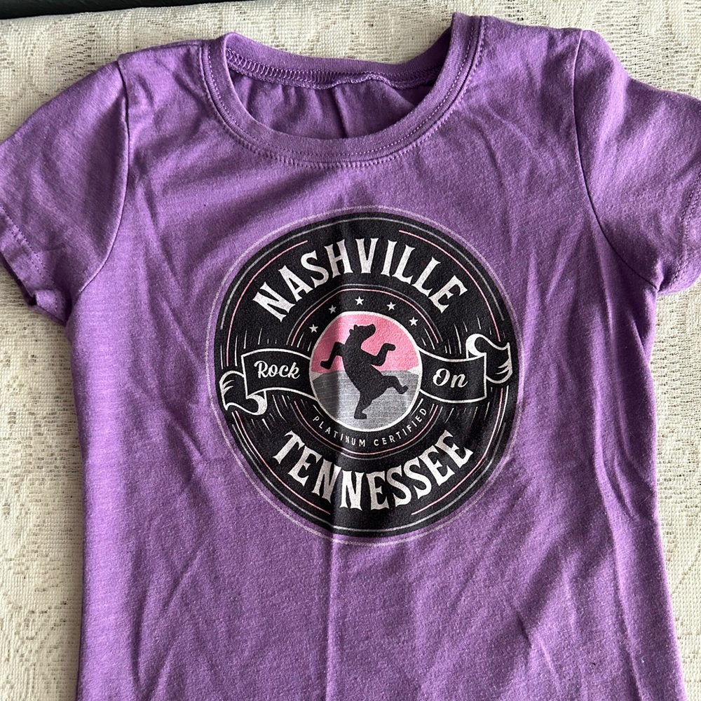 5 for $25 - Purple Nashville Kids T-Shirt